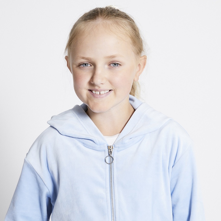 Velours-Kapuzenpullover "Ellie star"